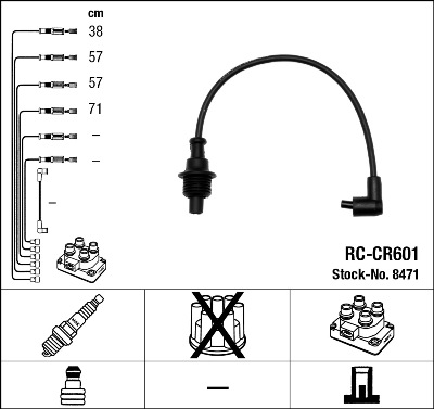 Ignition Cable Kit - 44289 NGK