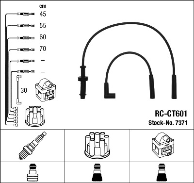 Kit cavi accensione - 7371 NGK