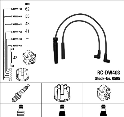 Ignition Cable Kit - 0595 NGK