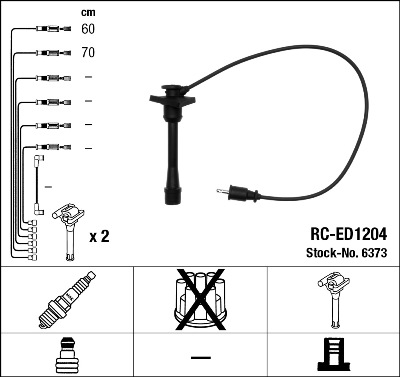 Kit cavi accensione - 6373 NGK