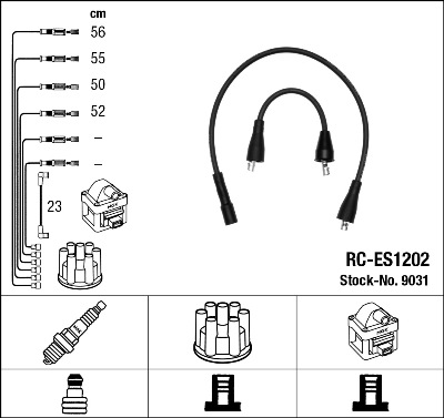 uždegimo laido komplektas - 9031 NGK