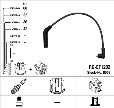 Ignition Cable Kit - 9059 NGK