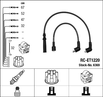 Kit cavi accensione - 6369 NGK