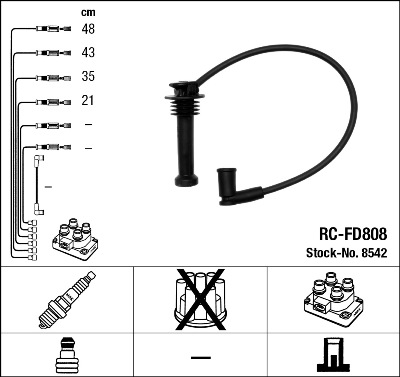 Ignition Cable Kit - 8542 NGK