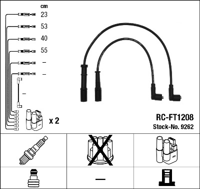 Ignition Cable Kit - 9262 NGK