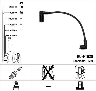Kit cavi accensione - 8503 NGK