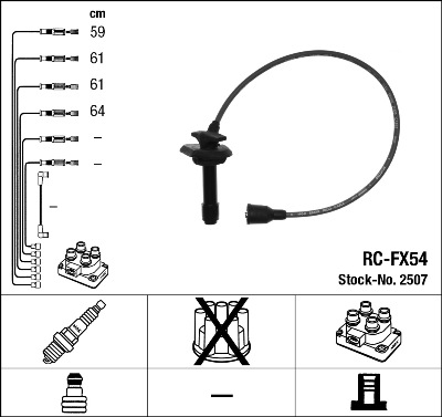 Ignition Cable Kit - 2507 NGK