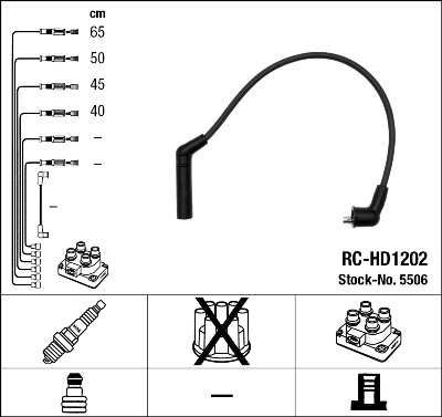 Ignition Cable Kit - 5506 NGK