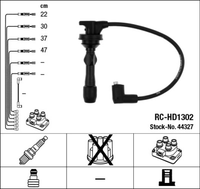 Ignition Cable Kit - 44327 NGK