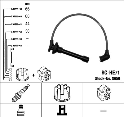 Ignition Cable Kit - 8650 NGK