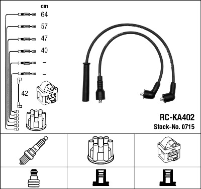 Zündleitungssatz - 0715 NGK
