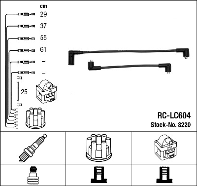 Ignition Cable Kit - 8220 NGK