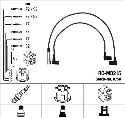 Ignition Cable Kit - 0750 NGK
