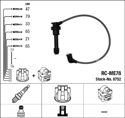 Kit cavi accensione - 8752 NGK