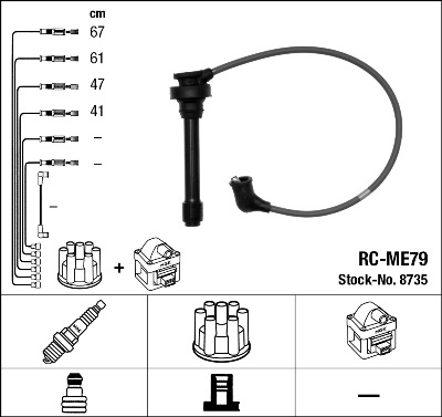 Kit cavi accensione - 8735 NGK