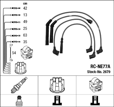 Ignition Cable Kit - 2679 NGK