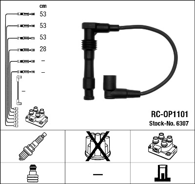 Kit cavi accensione - 6307 NGK