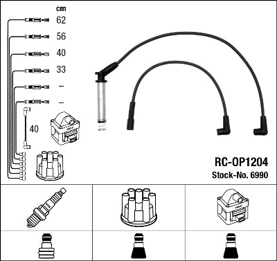 Kit cavi accensione - 6990 NGK