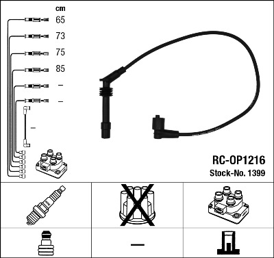 Ignition Cable Kit - 1399 NGK