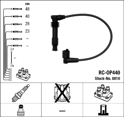 Kit cavi accensione - 0810 NGK