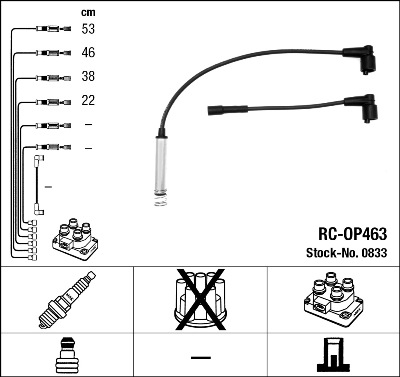 Ignition Cable Kit - 0833 NGK