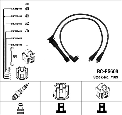 Kit cavi accensione - 7109 NGK