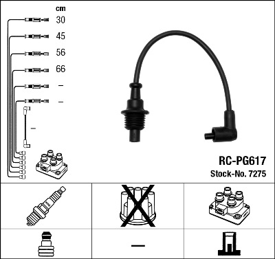 Ignition Cable Kit - 7275 NGK