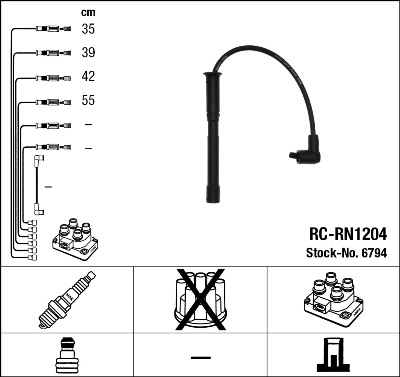 Kit cavi accensione - 6794 NGK