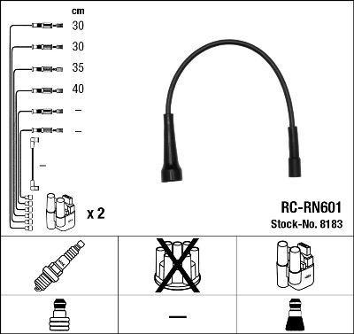 Kit cavi accensione - 8183 NGK