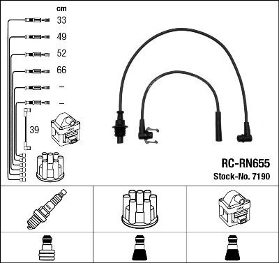 Ignition Cable Kit - 7190 NGK