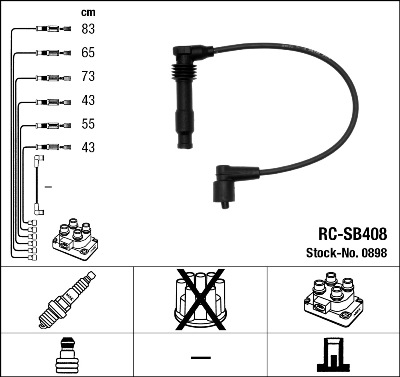 Ignition Cable Kit - 0898 NGK