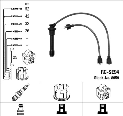 Ignition Cable Kit - 8059 NGK