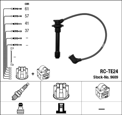 Kit cavi accensione - 9609 NGK