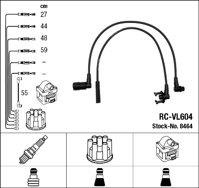 Kit cavi accensione - 8464 NGK