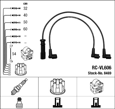 Ignition Cable Kit - 8469 NGK