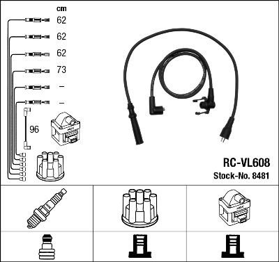Kit cavi accensione - 8481 NGK