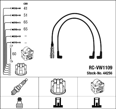 Kit cavi accensione - 44256 NGK