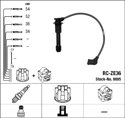 Ignition Cable Kit - 9895 NGK