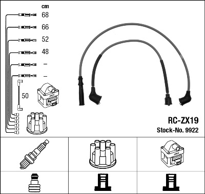 Ignition Cable Kit - 9922 NGK