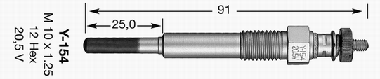 Glow Plug - 4520 NGK