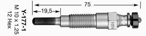 Свеча накаливания - 95061 NGK