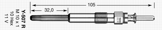 Glow Plug - 6592 NGK