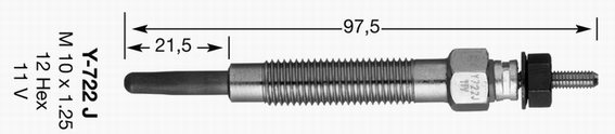 Glow Plug - 6848 NGK