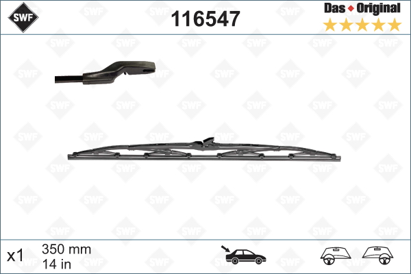 Wiper Blade - 116547 SWF
