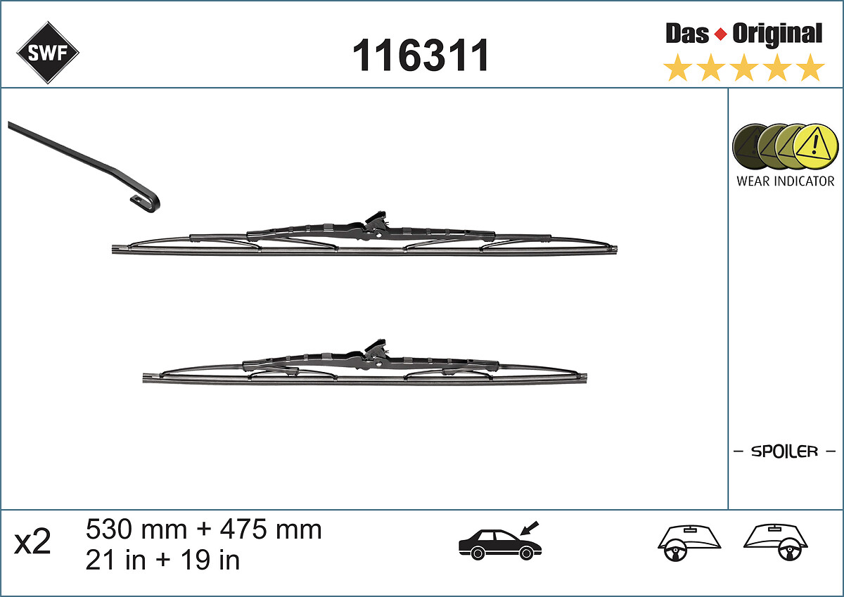Wiper Blade - 116311 SWF