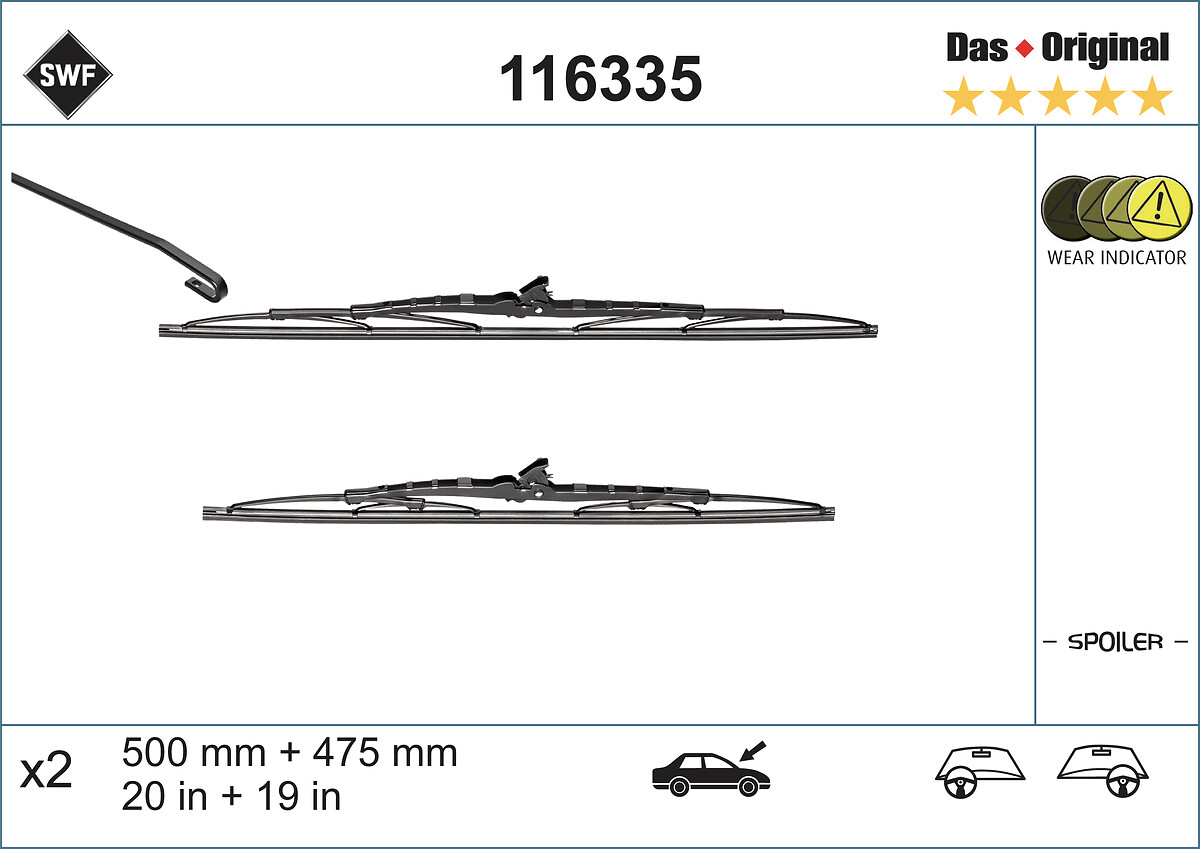 Wiper Blade - 116335 SWF
