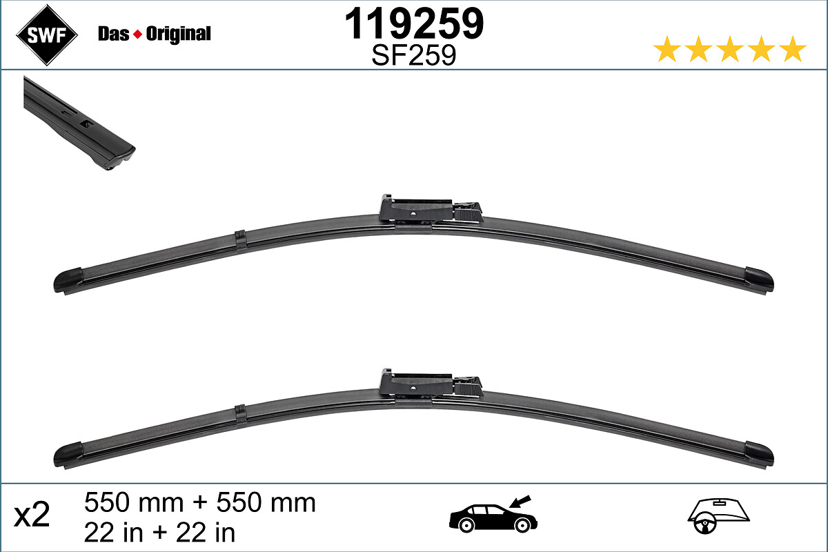 Wiper Blade - 119259 SWF