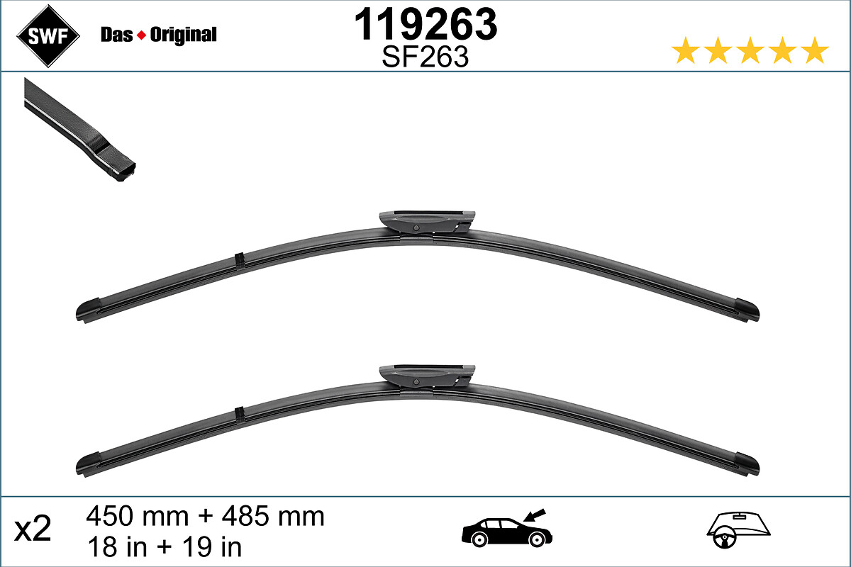 Wiper Blade - 119263 SWF