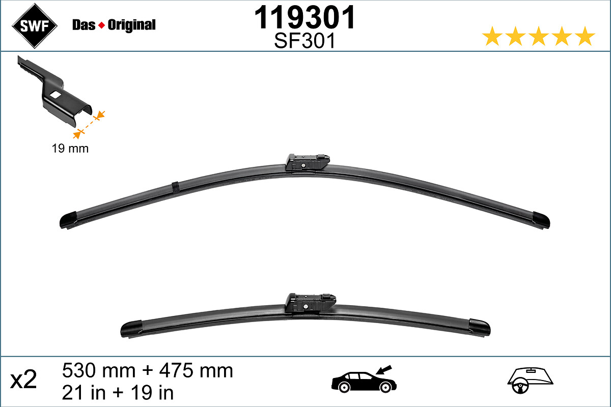 Wiper Blade - 119301 SWF