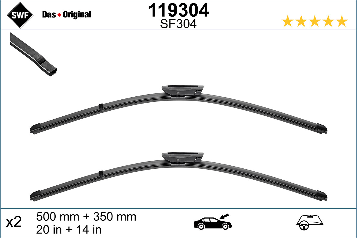 Wiper Blade - 119304 SWF